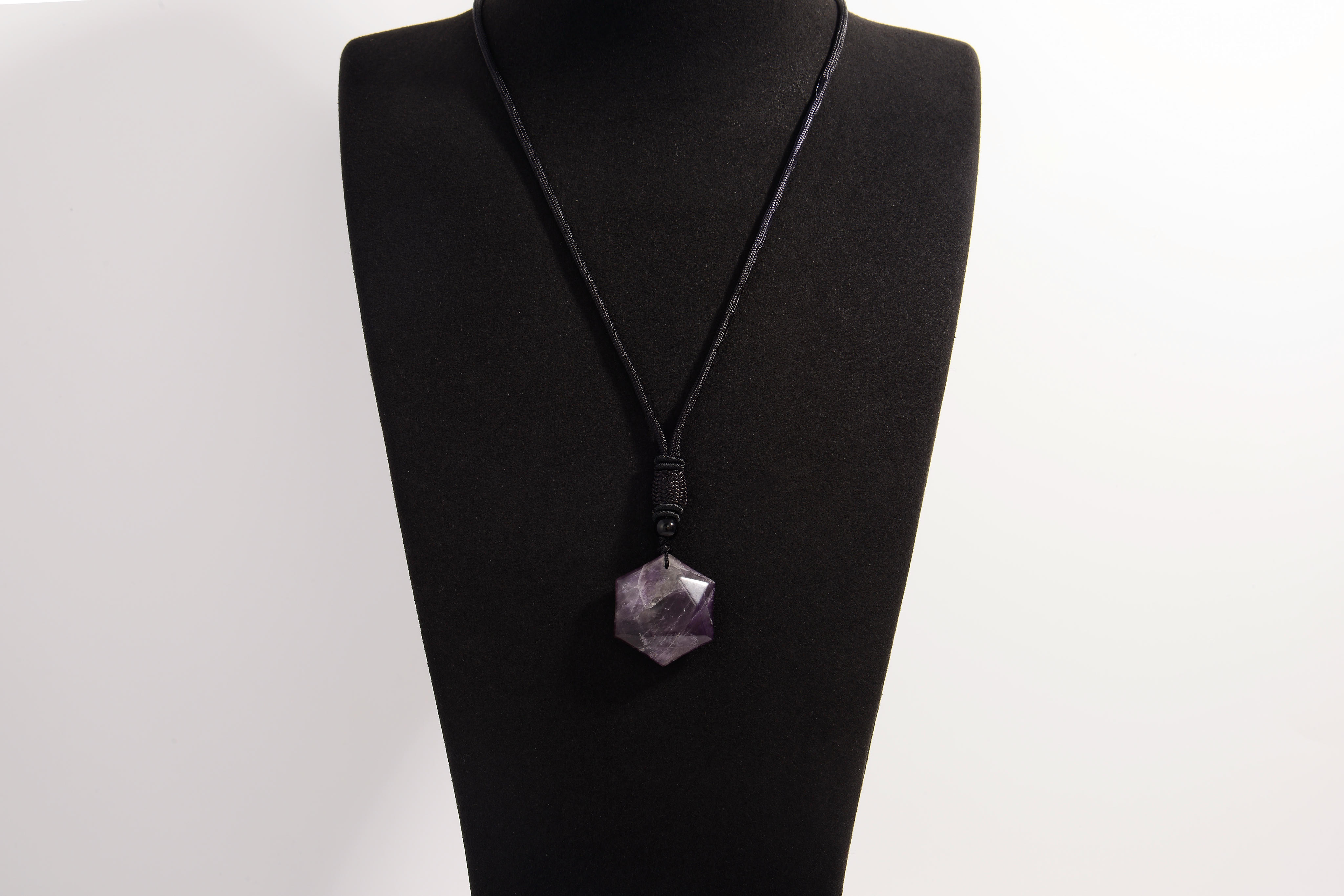 Hexagonal Dice Crystal Necklace