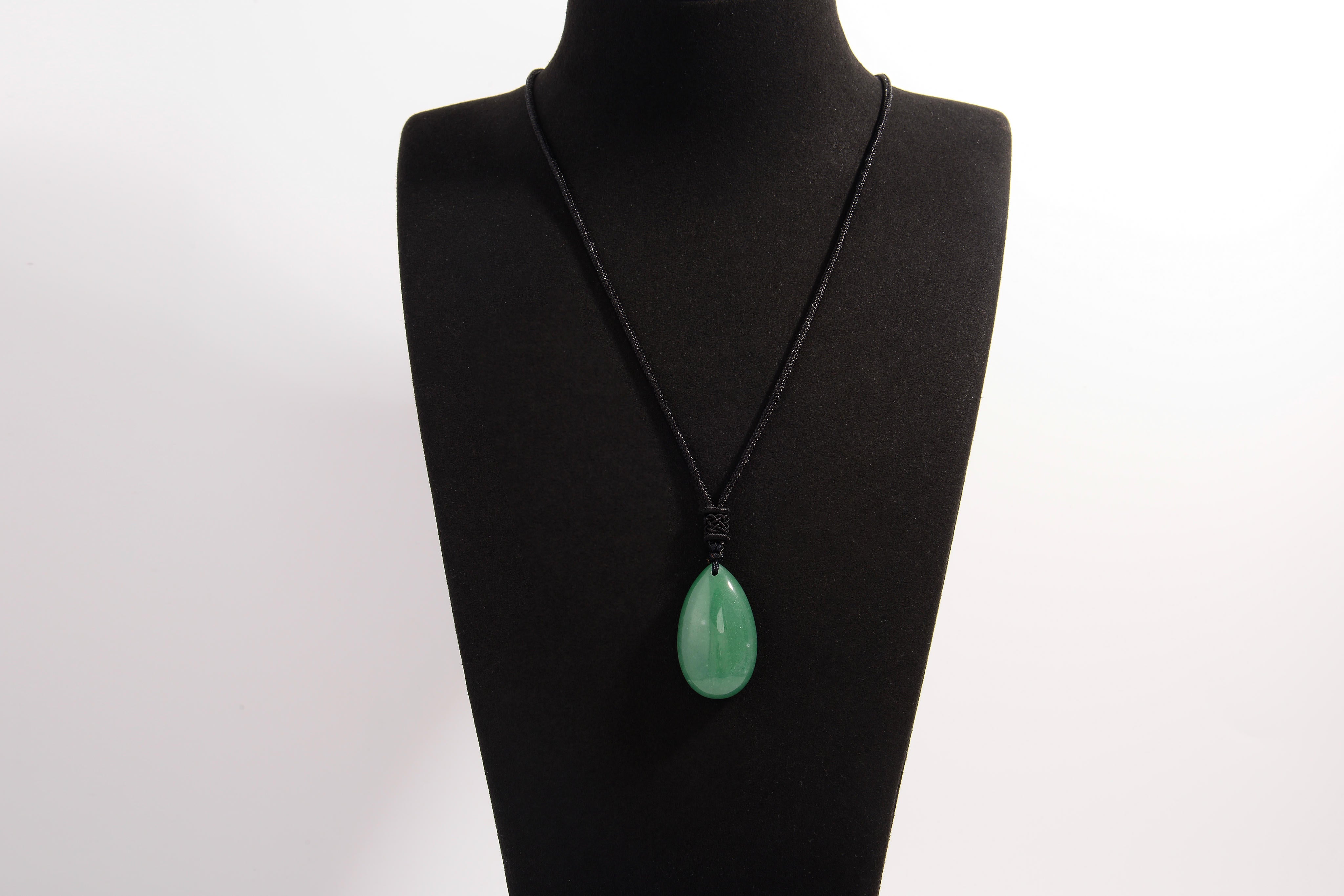 Oval Teardrop Crystal Necklace