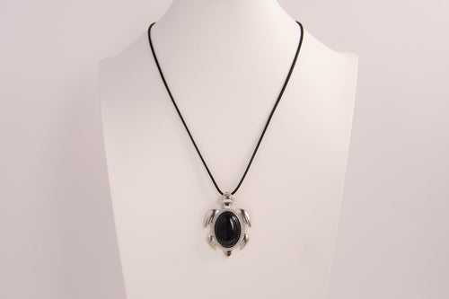 Raw Earth Crystals blue sandstone necklace made from natural stone to enhance confidence, calmness, and positive energy flow.