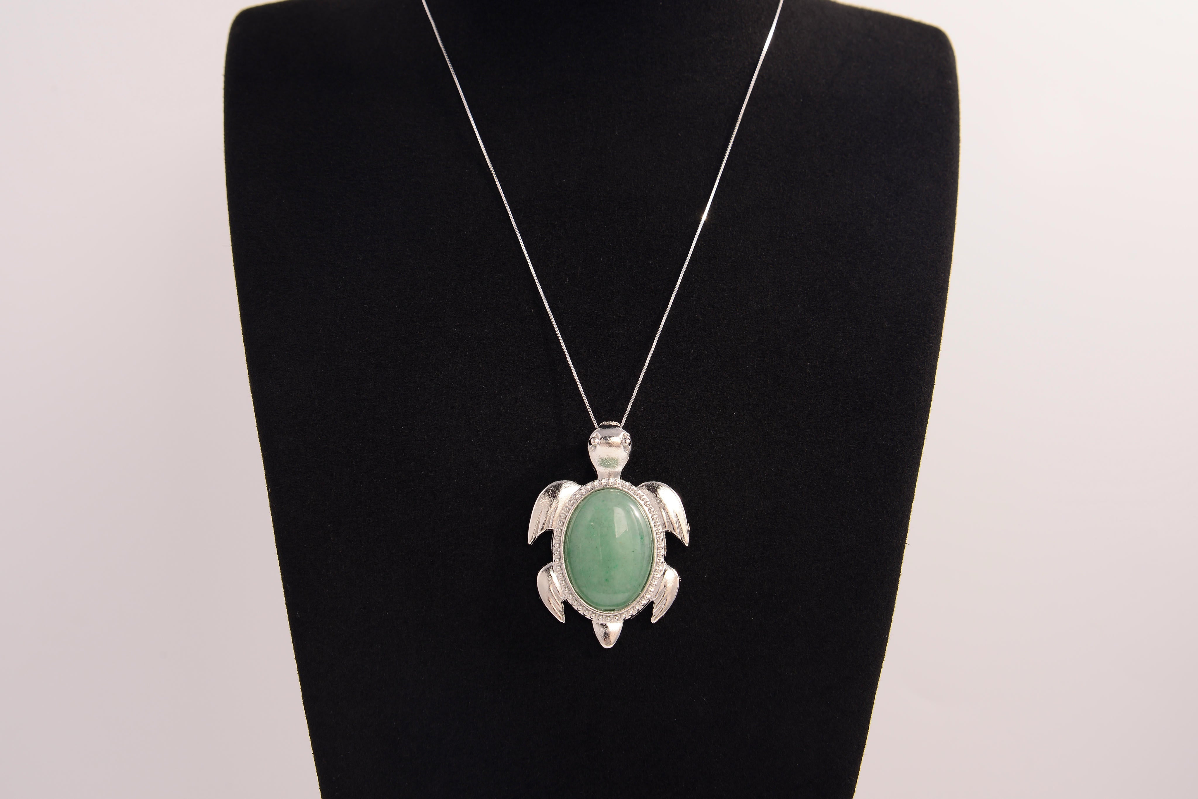 Turtle Crystal Necklace