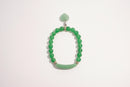 Raw Earth Crystals green aventurine bracelet with raw stone accent, made from natural crystal, enhances luck, growth, and emotional balance.