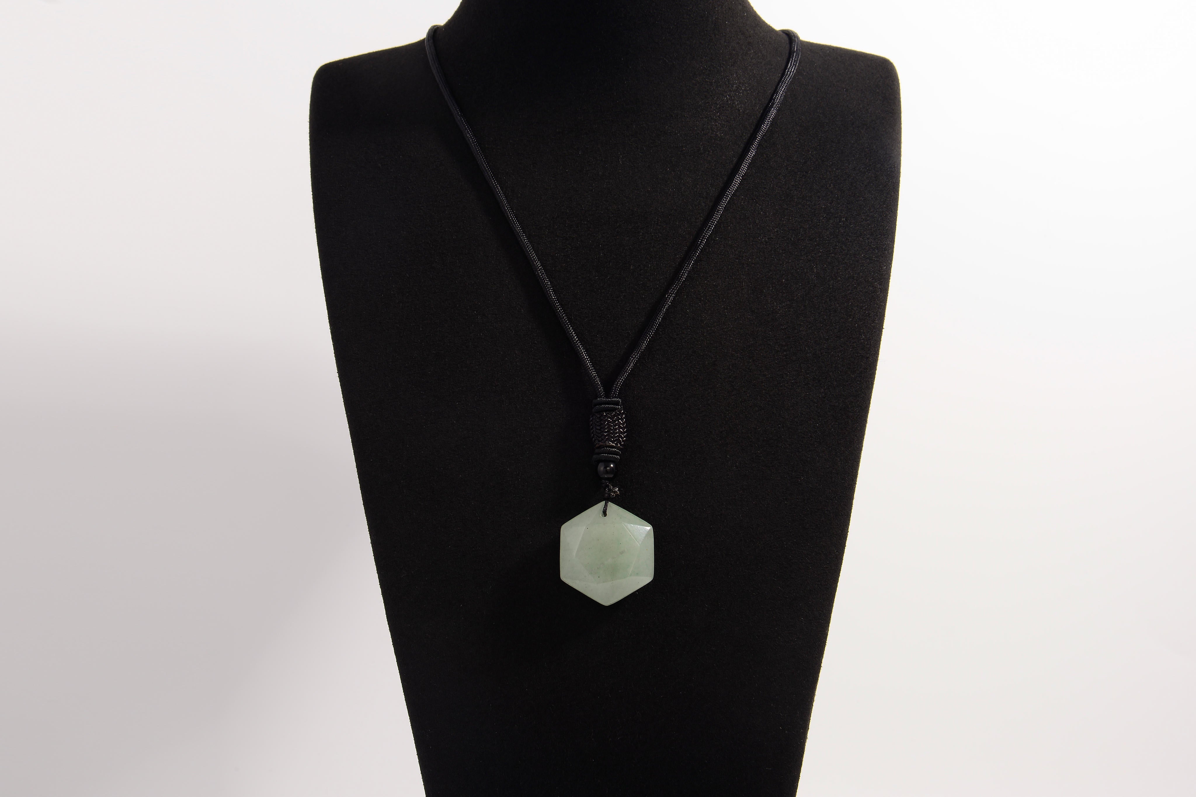 Hexagonal Dice Crystal Necklace