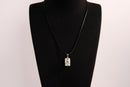 Raw Earth Crystals howlite rectangle pendant necklace featuring natural crystal jewelry designed for calmness, patience, and emotional balance.