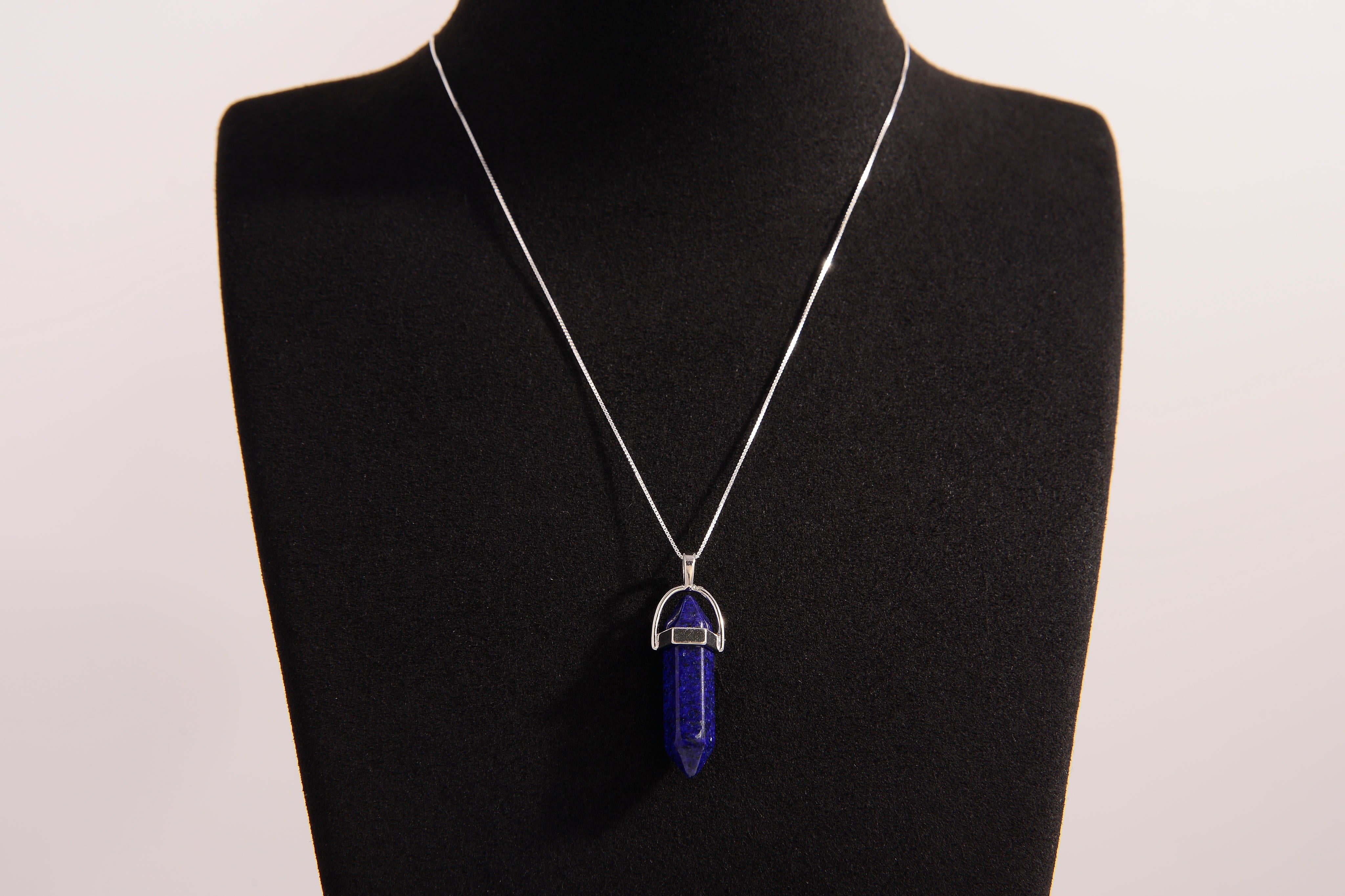 Hexagonal Bullet Crystal Necklace