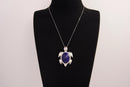 Raw Earth Crystals lapis lazuli turtle necklace crafted from natural stone to enhance wisdom, truth, and inner clarity with calming energy.
