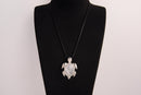 Raw Earth Crystals moonstone turtle necklace crafted from natural crystal to support intuition, emotional balance, and inner calm.