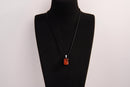 Raw Earth Crystals red jasper rectangle pendant necklace featuring natural crystal jewelry designed for grounding, strength, and emotional stability.