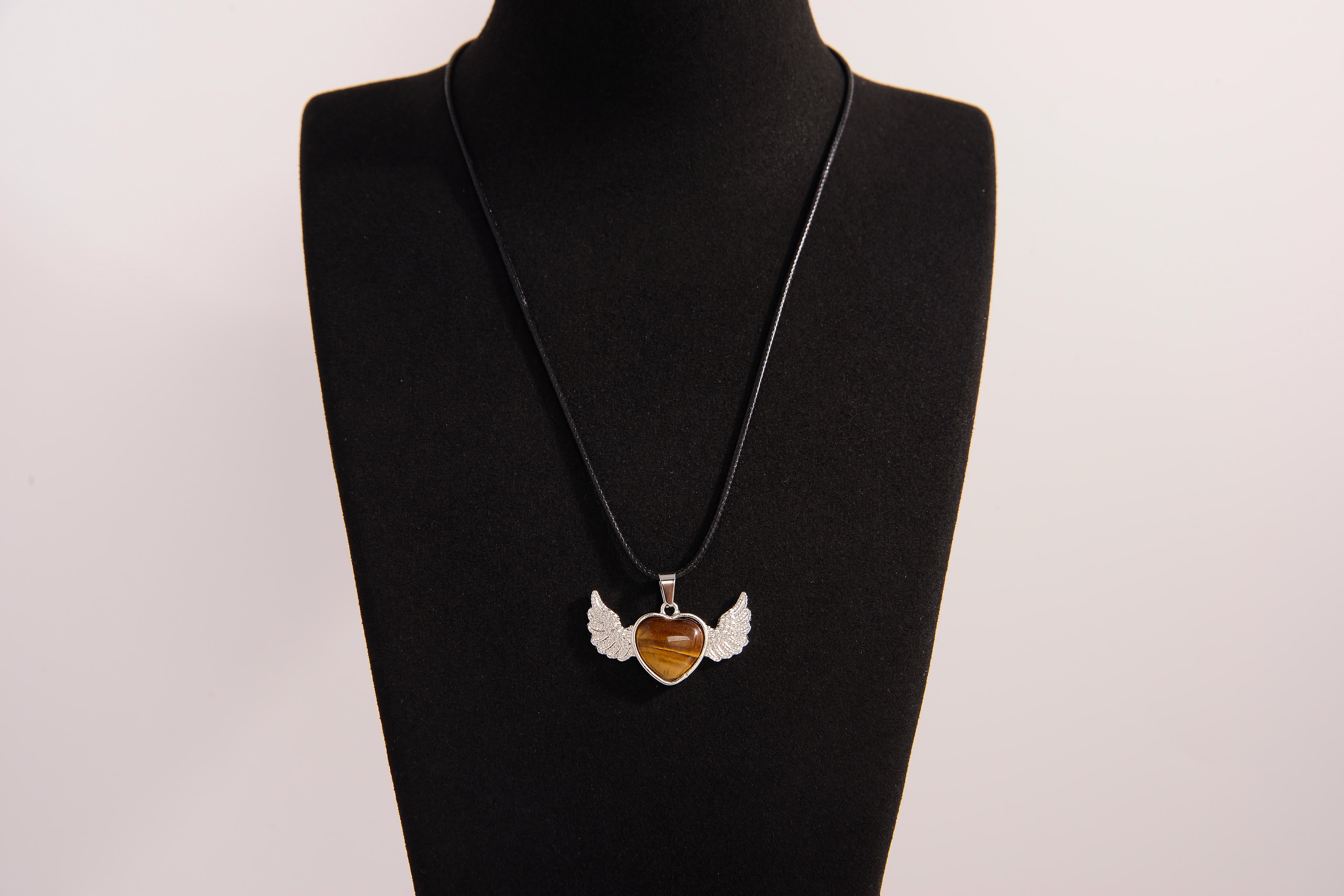 Heart Wings Crystal Necklace